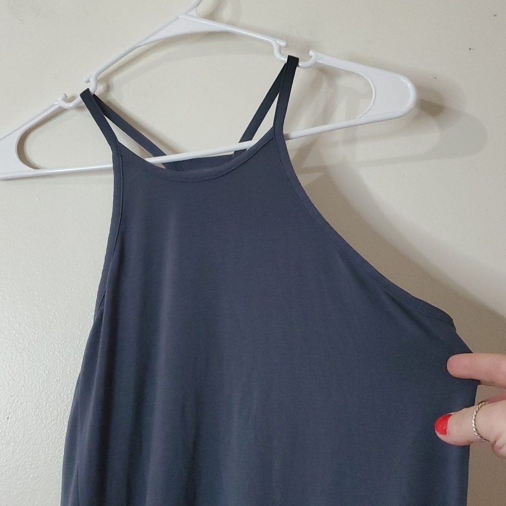 Athleta Explore Racerback Tank Size Small Tie Front Soft Stretch - Picture 3 of 14